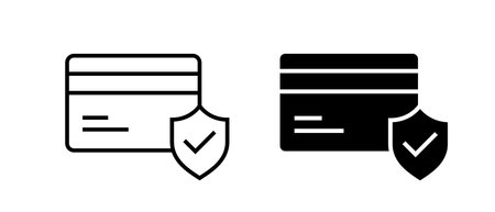 Insurance icon vector set. Financial risks symbolのイラスト素材