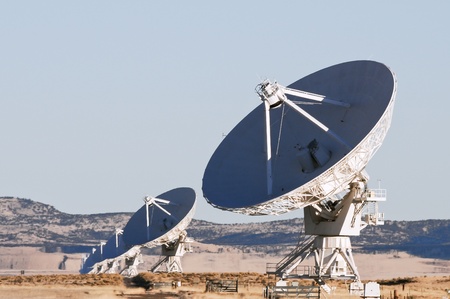 VLA radio telescope in New Mexico USAの写真素材