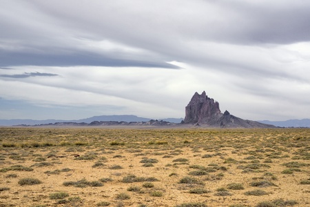 Shiprock in northwestern New Mexico near Four corners.の写真素材