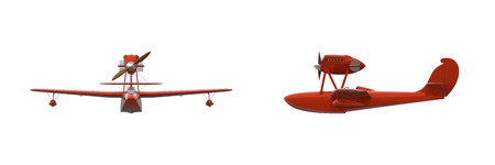 3D rendering of Very early Air Racer 
