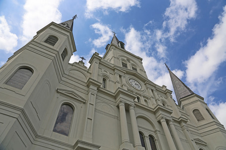 St Louis Cathedral, New Orleans, Louisianaの写真素材