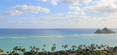 View from Kaiwa Ridge - Oahu, Hawaiiの写真素材