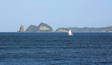 Sailing on Mercury Bay, New Zealandの写真素材