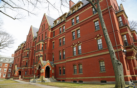 Matthews Hall - Harvard Yard, Cambridgeのeditorial素材