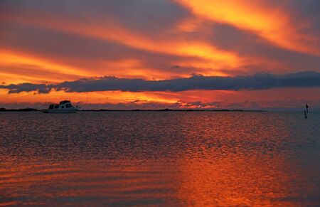 The boat and the sunset, Florida