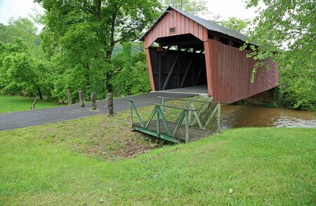 Simpson Creek covered bridge, 1881, West Virginia