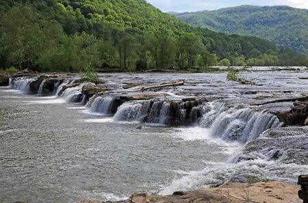 Landscape with Sandstone cascades, West Virginia