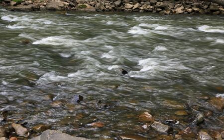 Brush Creek flowing, WV