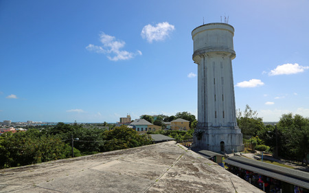 The water tower behind Fort Fincastle, Nassau, Bahamasのeditorial素材