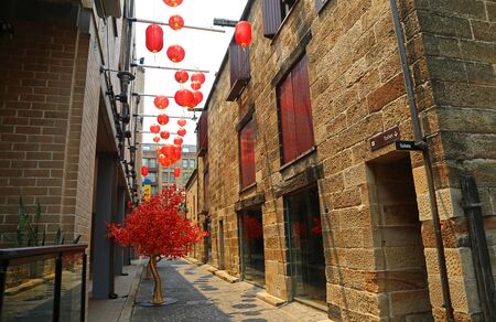 Small street in The Rocks district, Sydney