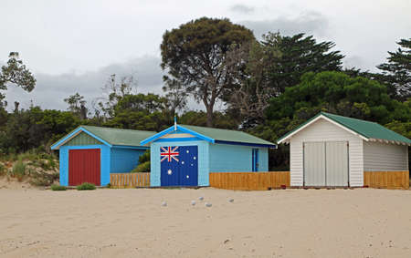 Bathing houses on the beach - Victoria, Australia