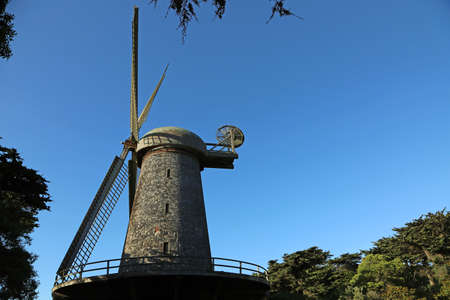 Dutch windmill - San Francisco, Californiaの写真素材