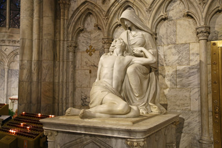 The Pieta of St Patrick's cathedral, New Yorkのeditorial素材