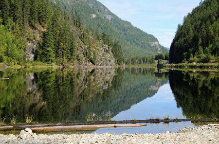Idyllic landscape on Clanwilliam Lake, BC