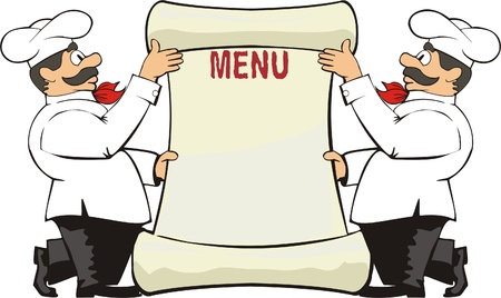 cooks keep menu のイラスト素材