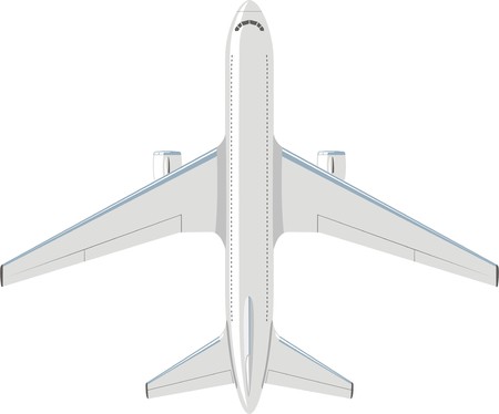 over view air planeのイラスト素材