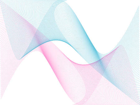 vector illustration -elegant  waveのイラスト素材