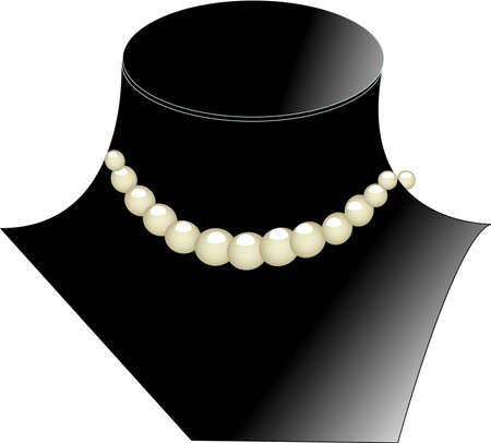 Vector illustration-a dummy for jewelryのイラスト素材