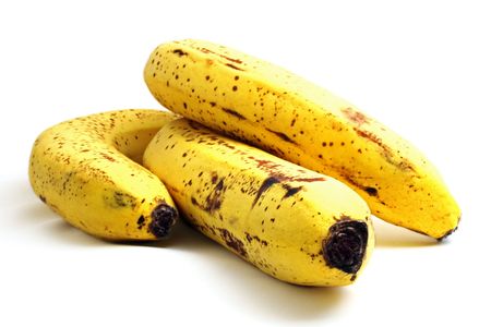 bunch of bananas isolated on white backgroundの写真素材