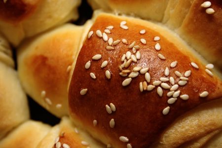 delicious home made food / bun / roll, abstract shotの写真素材