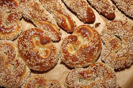 delicious home made food / bun / roll, abstract shot