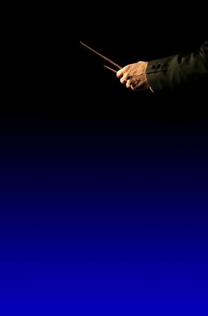 abstract shot of a music orchestra directorの写真素材