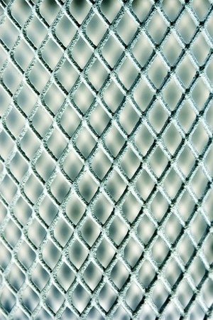 abstract metal fence, close up shotの写真素材