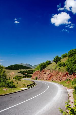 road in the natureの写真素材
