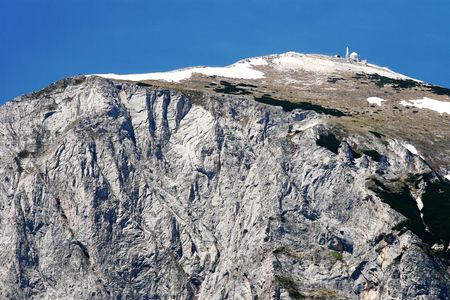 view of the mountain peak Solunska Glava, Macedoniaの写真素材