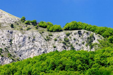 view of the mountain range Jakupica, Macedoniaの写真素材