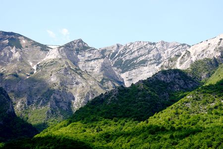 view of the mountain range Jakupica, Macedonia