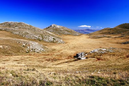 Landscape from the Mavrovo Region in Macedoniaの写真素材