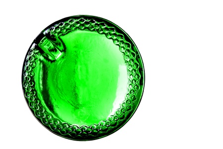 abstract alcohol bottle shot from belowの写真素材