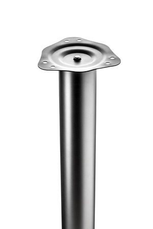 long metal furniture leg, isolated on whiteの写真素材