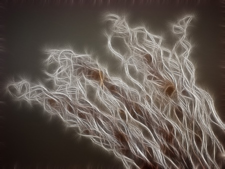 an incredible innatural  light effectの写真素材