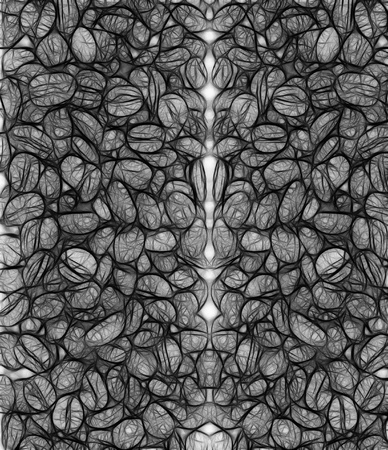 a text space betwin coffee grainの写真素材