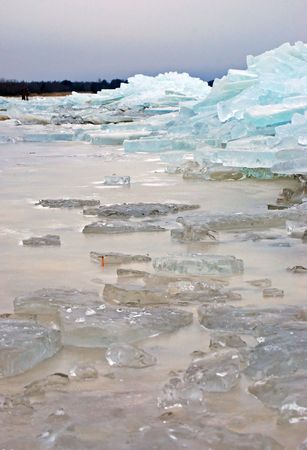 ice on lake