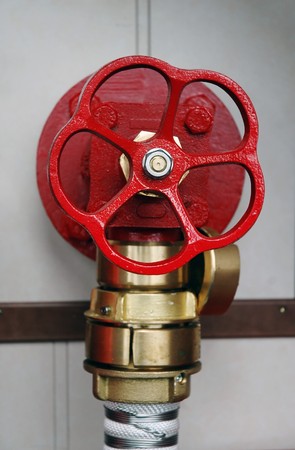 The red new gas value open wheel handleの写真素材