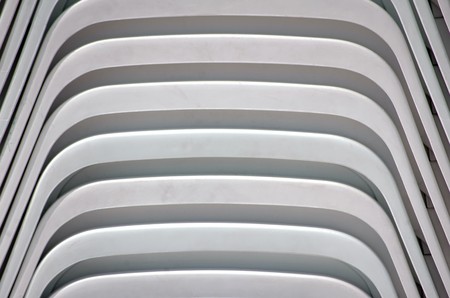 modern white abstract chair patternの写真素材