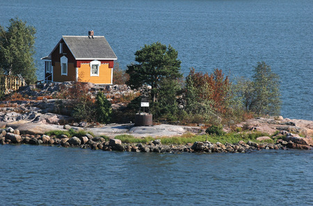 small house in islandの写真素材