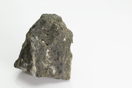 Biotite is a common phyllosilicate mineral within the mica group, from Vesuvius volcano, isolated on...