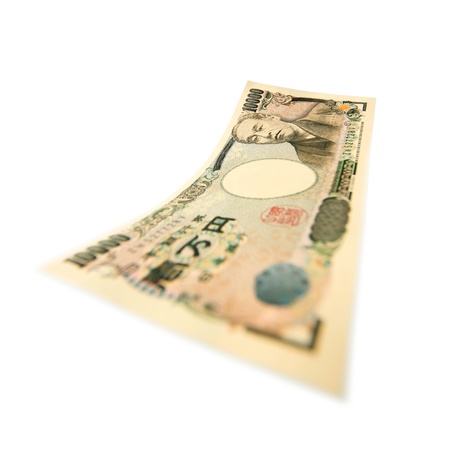 Japanese paper currency, 10,000 yenの写真素材