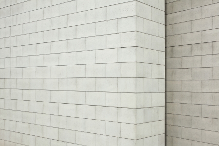 Concrete block wallの写真素材