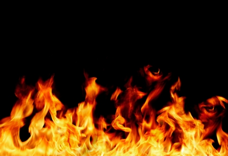 flame frameの写真素材