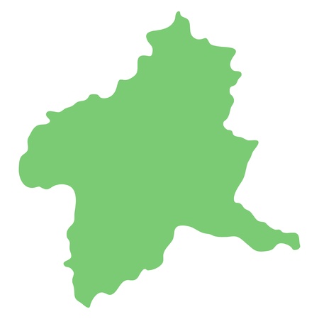 map of Gunma prefecture, Japanの写真素材
