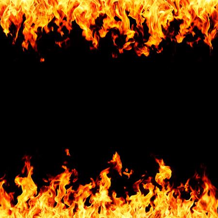 flame frameの写真素材
