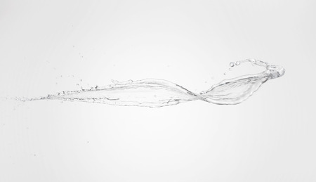 water splash isolated on white backgroundの写真素材