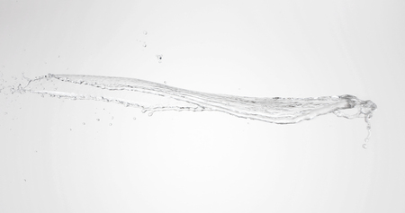 water splash isolated on white backgroundの写真素材