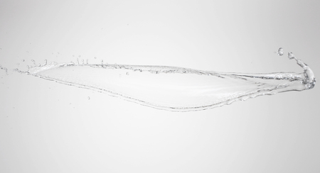 water splash isolated on white backgroundの写真素材