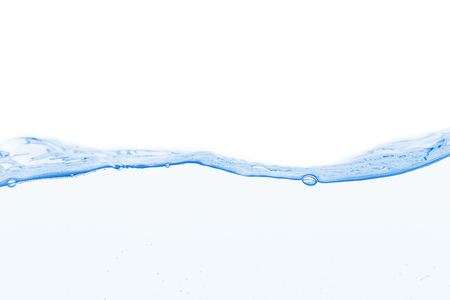 water wave on white backgroundの写真素材